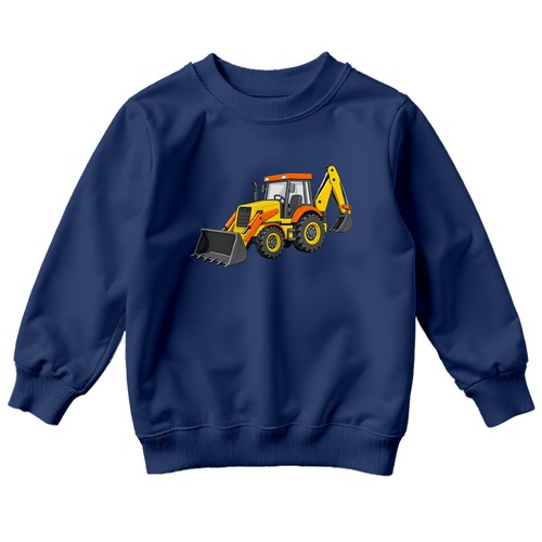 Kids excavator sweatshirts - excavator,
