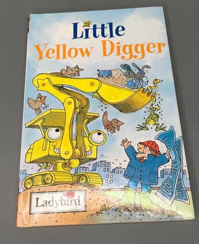 Little yellow digger - digger,, vintage